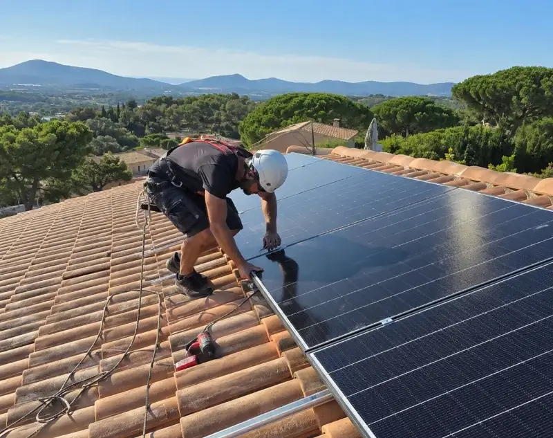 Installateur panneaux solaires Cendras — pose photovoltaïque sur toiture