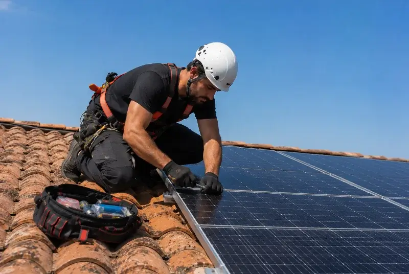 Maintenance et monitoring de panneaux solaires à Cendras