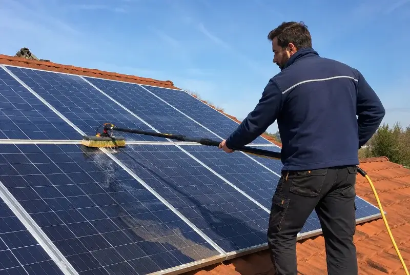 Nettoyage et entretien de panneaux solaires à Cendras